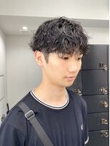 ヘアー アイス 御器所本店(HAIR ICI) 無造作マッシュメンズショート☆ツーブロックメンズパーマ
