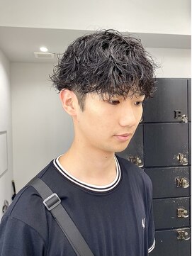 ヘアー アイス 御器所本店(HAIR ICI) 無造作マッシュメンズショート☆ツーブロックメンズパーマ