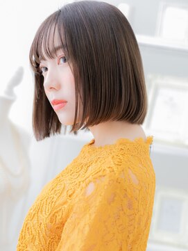 モッズヘア 越谷(mod's hair) ★シースルーバング切りっぱなし前下がり小顔ボブ30代40代★10