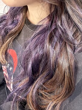 ケンジ 平塚 アネッタ(KENJE annetta) ★インナーカラー×アメジストパープル