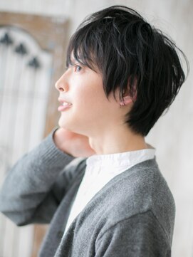 メンズヘア ビーセカンド 草加店(MENS HAIR B-2) 20代30代ブラック束感メンズショート就活ヘアY草加