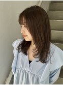 レイヤー/セミロングボブ髪質改善縮毛矯正白髪ぼかしショート