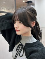 シー バイ ロンド 新宿(Sea by Lond)&nbsp;ダークグレージュ×顔周りカット【似合わせカット/髪質改善】