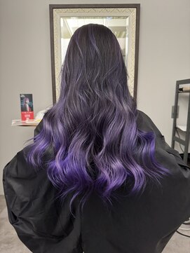 ポノ(po_no) エアタッチ/バレイヤージュ/ラベンダー/紫