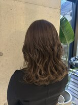 レジュアル(RESSUAL) オリーブグレージュコテ巻きミディアム