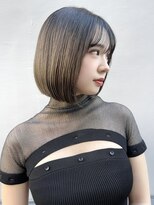 ロンド マーレ 天神大名店(Lond mare) グレージュ 縮毛矯正 前髪縮毛 ストレート レイヤー 韓国