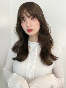 ローネス(LONESS) 赤みを消したオリーブベージュと巻き髪レイヤー