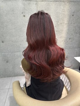 ロンドメリア 天神大名店(Lond Melia) ★縮毛矯正くびれヘア夏のヘアアレンジハイライトカラー髪質改善