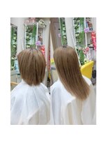エクステ専門店ミキ 横浜店(MIKI)&nbsp;ボブヘアからナチュラルロングヘアに♪良質高級人毛100％★