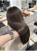 朝のお支度が楽ちん艶髪縮毛矯正×明るめブラウン★yuka