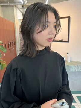 ミディアム/ボブ/レイヤーカット/ダブルカラー/ブリーチ/栄h225