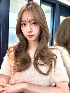 似合わせカット艶髪ミディアムレイヤーバタフライレイヤー