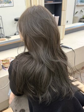 パークレーン アイス イヴェン(park lane ICI yeven) ブリーチなしオリーブグレージュベージュミディアムレイヤー春