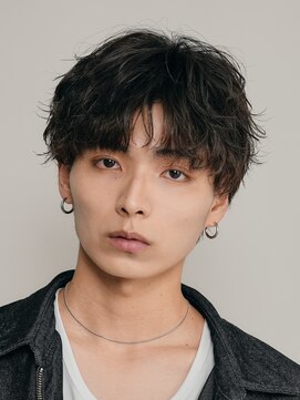 フィフス 大分(fifth) 大分シャドウパーマメンズカットラウンドマッシュツーブロック