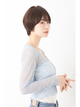 ヘアスタジオルース(HAIR STUDIO LUZ) 40代50代60代の大人ショート/白髪ぼかしハイライト/堀江/北堀江