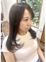 イタクラ 赤道店 (ITAKURA)&nbsp;レイヤーカット/顔まわりレイヤー/アッシュブラウン