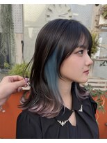 モモ(momo)&nbsp;ハイトーンインナーカラーイヤリングカラーグラデーションカラー