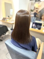 ブランチ シカ(branch.cica) 【艶感】ミントベージュブラウン×切りっぱなしボブ