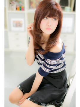 シュ シュ ヘア 本厚木店(Chou Chou hair) 甘めバングのスウィート♪ロングスタイル
