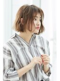 春にオススメ！とろみ切りっぱなしボブ