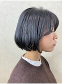 丸みが可愛いボブ