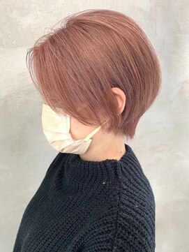 ペスカ 長町南店(pesca) ピンクベージュ×ハンサムショート (OIKAWA)