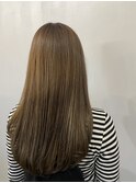 【SHARON原宿】ロングレイヤー×ハイライトグレーベージュ