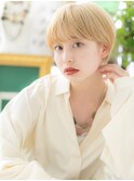 外国人風ハイトーンカラーショートマッシュTb3戸頭10代20代30代