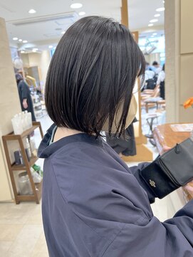 モリオ フロム ロンドン サッポロファクトリー店(morio FROM LONDON) 【morio】札幌ボブ ぱつっと黒髪ボブ