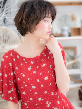 モッズヘア 越谷(mod's hair) くせ毛風パーマダークアッシュ束感ショートc5越谷20代30代40代