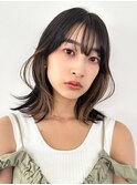 【La fith】ふんわりミディアム×インナーカラー