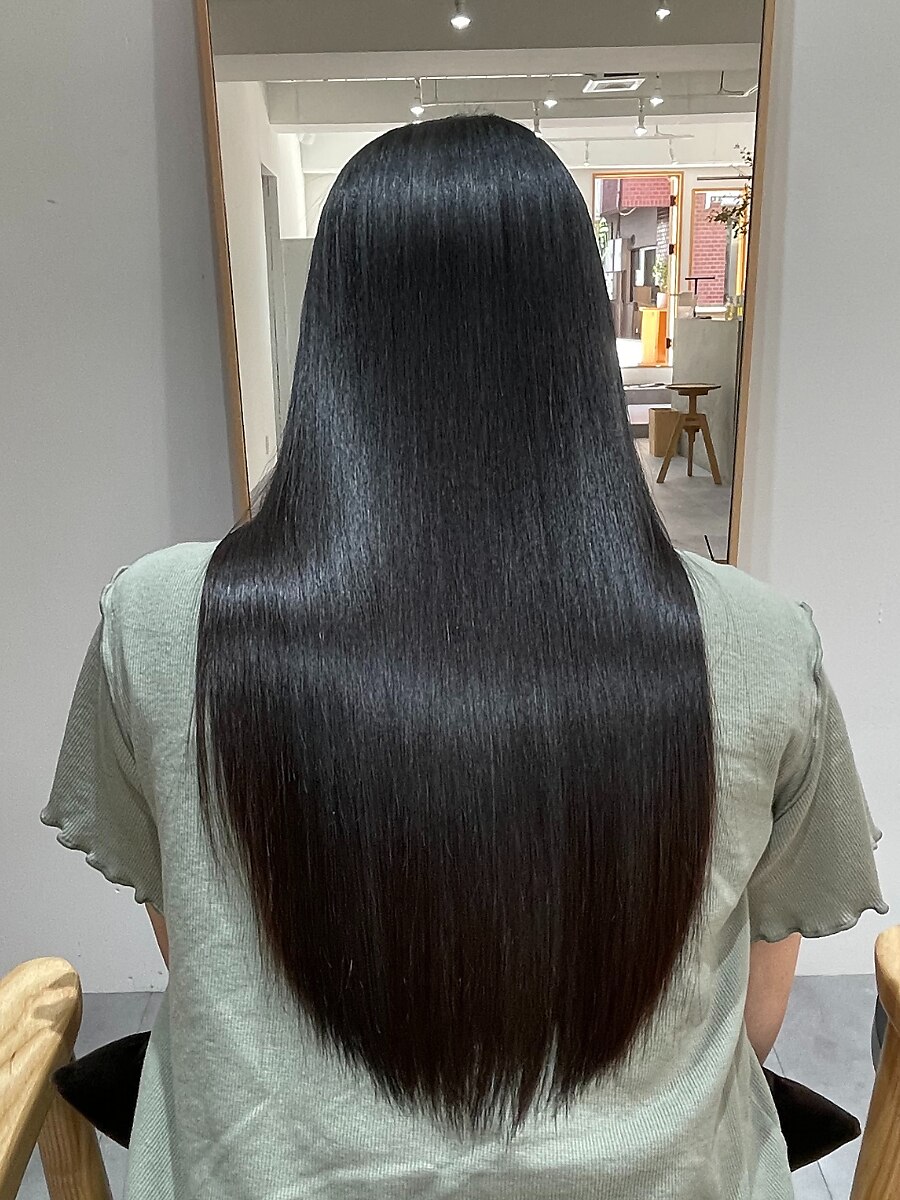 【髪質改善】プレミム美髪再生カラー＋カット※トリートメント込