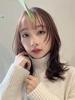 ノイ(noi) 顔周りレイヤーカットくびれヘアミルクティーベージュカラー