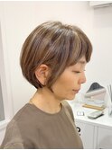 イメチェン☆アンブレラカラーハイライトショートボブ【suiw】