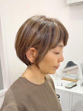 スイ(suiw) イメチェン☆アンブレラカラーハイライトショートボブ【suiw】