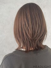 ソーエン バイヘッドライト 唐津店(soen by HEADLIGHT) レイヤーミディアムデジタルパーマくびれヘアハイライトカラー