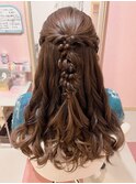 ハーフアップ