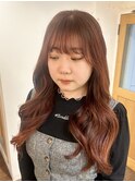 オレンジカラー/インナーカラーオレンジ/恵比寿
