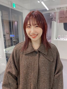 レフ(LEF) くびれミディ/ボルドーブラウン/暖色系/レイヤー