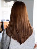 ☆レイヤーカット毛先ワンカールくせ毛風カール薄めバングデジパ