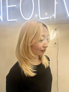 ネオリーブカップ 町田店(Neolive capu) ハッシュカット☆ブロンドヘアー