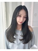 【LICCA 伊崎優李】韓国ヘア/レイヤーカット/ブルーブラック