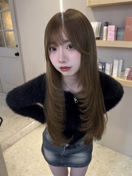 ボタン ハカタ(VOTAN hakata) 【中村珠梨】博多/マロンベージュ/レイヤー/顔周りカット