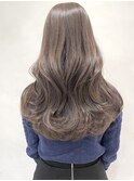 グレーベージュ/レイヤーロング/髪質改善/くびレイヤー
