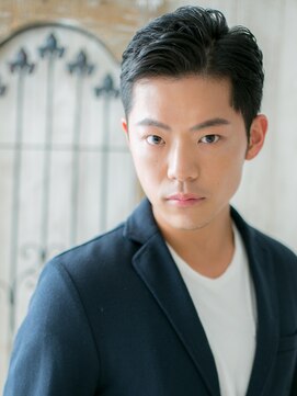 モッズヘアメン 札幌月寒店(mod's hair men) アップバング黒髪フェザーショートp札幌月寒