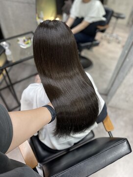 ルート 南堀江(route) オリーブブラウン/艶髪/イメチェン/前髪カット/堀江