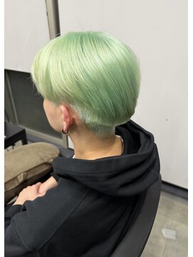 シエンゴールド(CIEN gold) ミントグリーン/メンズブリーチ/メンズハイトーン#浜松駅#カラー