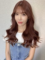 リエンスオーラ(RIENS aura) 艶レッドブラウン×韓国風くびれロング×松平達彦