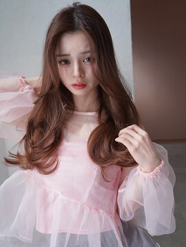 アンジェリカ 大和八木店(ANGELICA) ANGELICA オレンジブラウン 韓国風ゆる巻き 大人かわいい