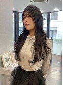 顔まわりレイヤーロング